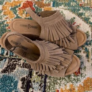 Minnetonka Fringed Wedges